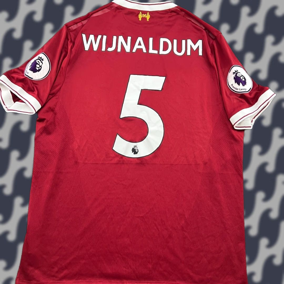 New Balance Liverpool 2017 2018 Home Wijnaldum Football Jersey Mens Large Adult New Balance Size US L / EU 52-54 / 3 - 1 Thumbnail