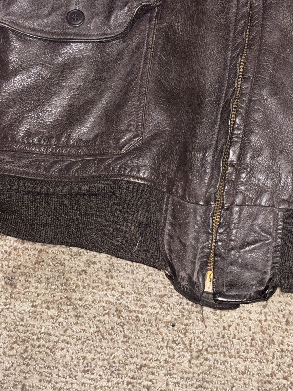 Other Vintage US NavyG-1 Flight Jacket Goatskin Size 46 Size US XL / EU 56 / 4 - 6 Thumbnail