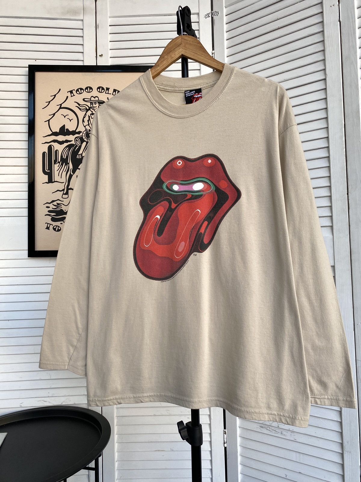 Band Tees × The Rolling Stones × Vintage Vintage 2006 The Rolling Stones Long Sleeve Shirt Big Logo Size US S / EU 44-46 / 1 - 3 Thumbnail