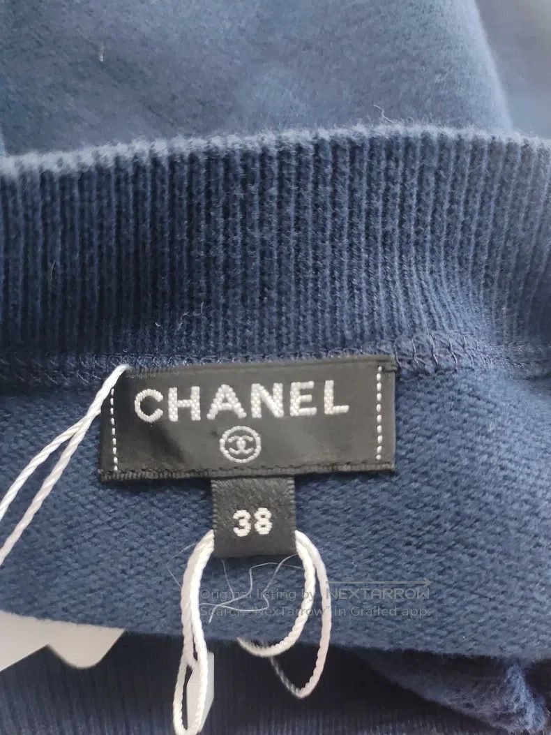 Chanel Chanel Dark blue knitted dress Size XS / US 0-2 / IT 36-38 - 3 Thumbnail