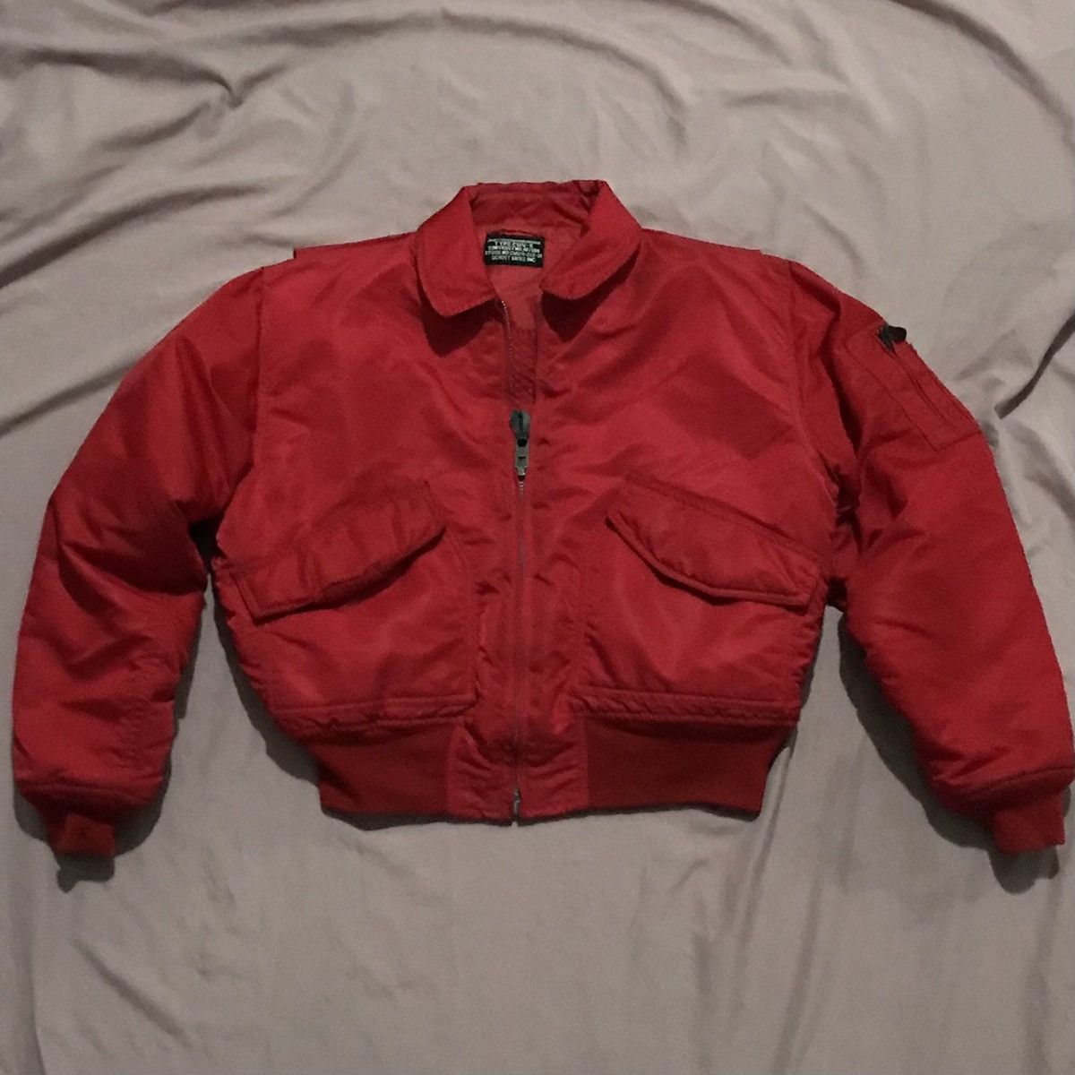 Schott RED CWU NYLON BOMBER Size US M / EU 48-50 / 2 - 2 Thumbnail