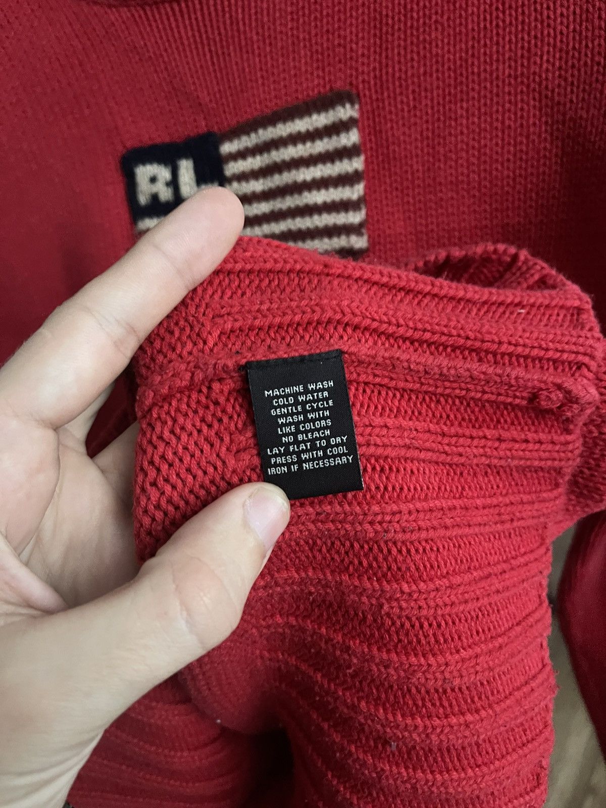 Ralph Lauren Polo Jeans Ralph Lauren RL Vintage American Flag Sweater 90s Size US M / EU 48-50 / 2 - 9 Thumbnail