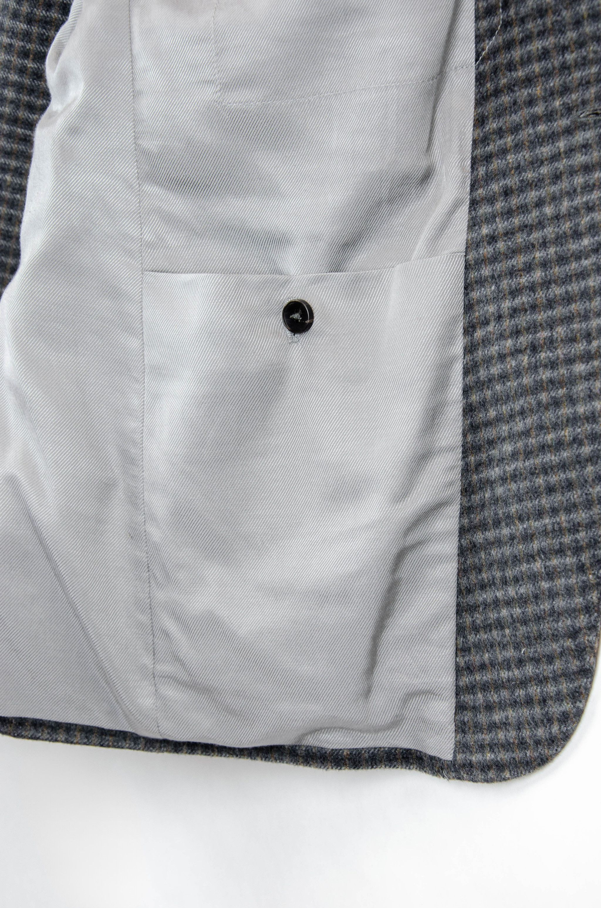 Z Zegna Zegna Wool Tweed Check Blazer – Size 50R Size 40R - 13 Thumbnail
