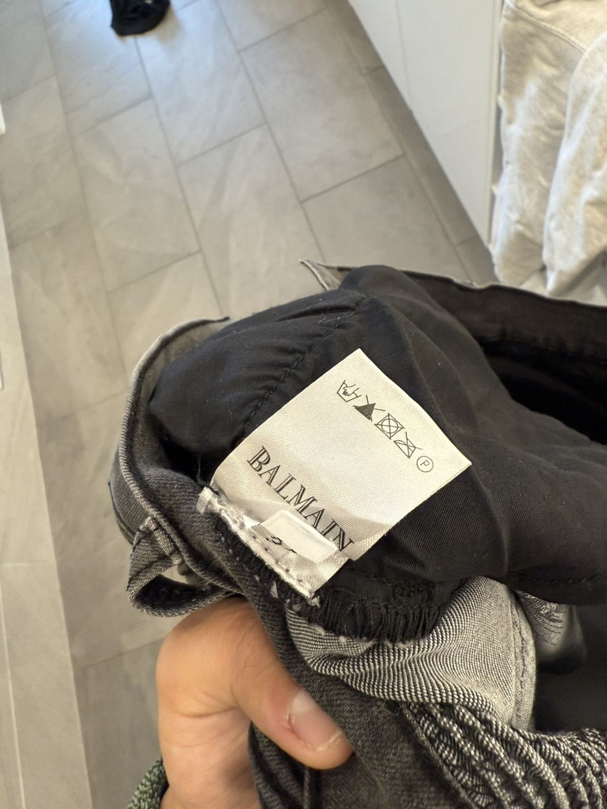 Balmain Balmain Designer Jeans Distressed Grey Size US 34 / EU 50 - 5 Thumbnail
