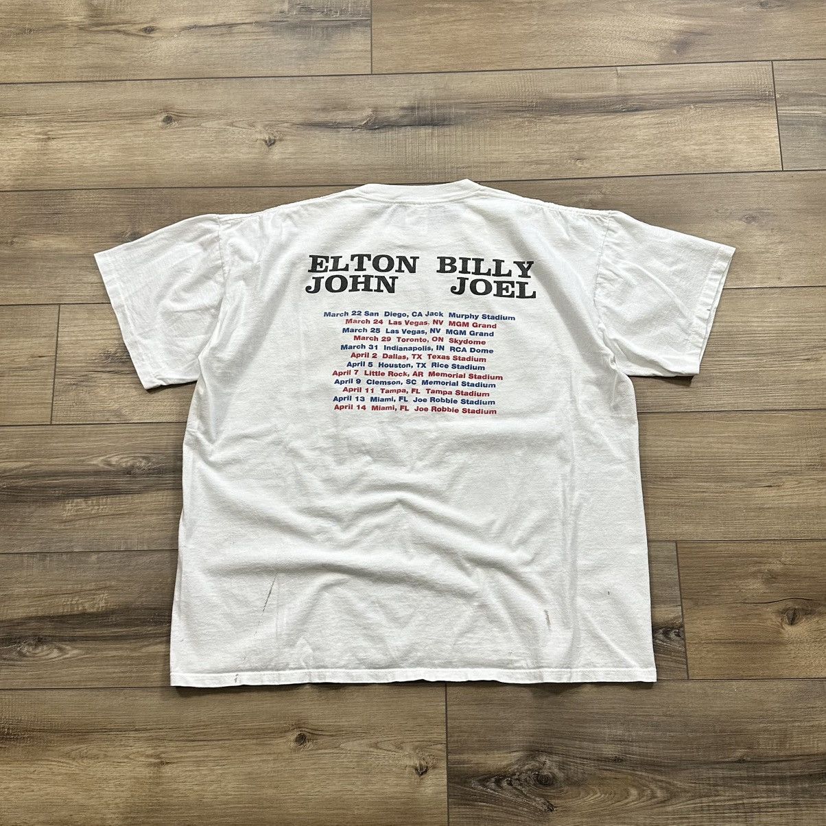 Other Vintage 1995 Elton John & Billy Joel Single Stitch Band Tee Size US XXL / EU 58 / 5 - 6 Thumbnail