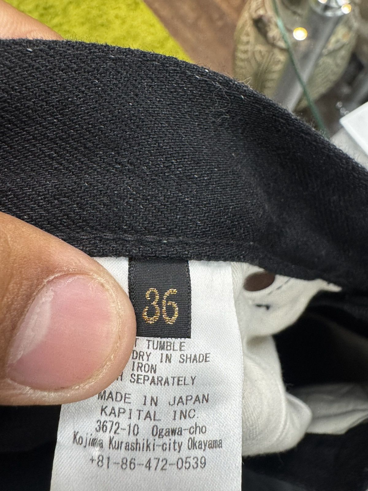 Kapital 14oz Okabellbo Black Denim Size US 36 / EU 52 - 5 Thumbnail