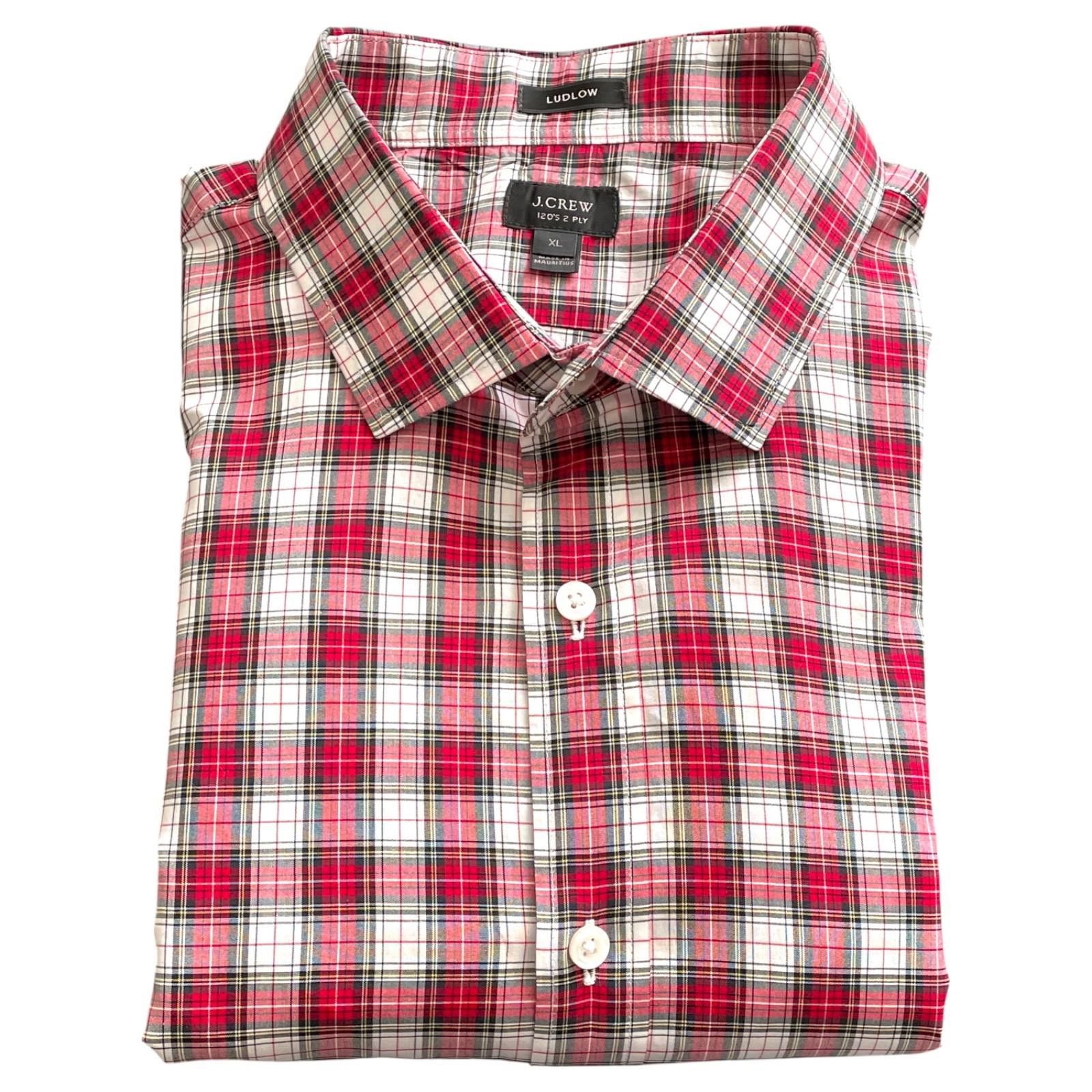 J.Crew J Crew Ludlow XL Red Plaid Button Down Shirt Mens LS Size US XL / EU 56 / 4 - 6 Thumbnail