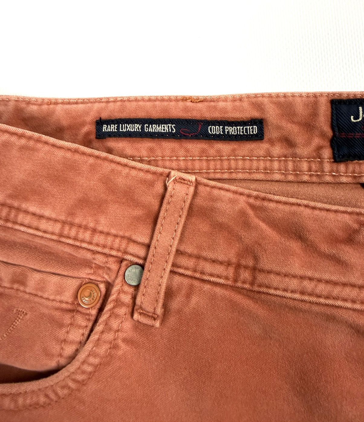 Jacob Cohen Luxury Jacob Cohen Velour Pants Peach Men’s 37 XL Vintage Size US 37 - 13 Thumbnail