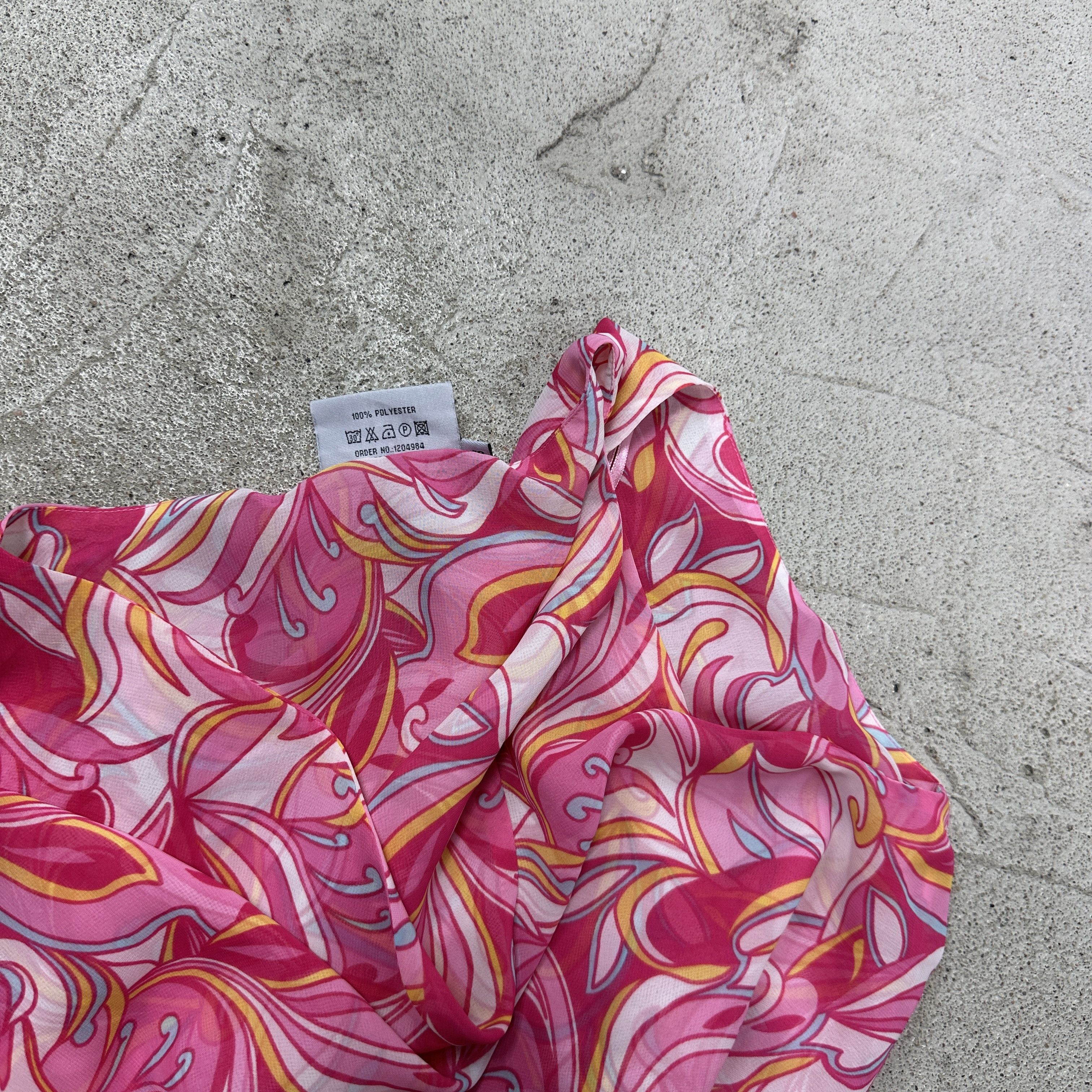 Vintage Vintage Preppy Casual Printed Summer Maxi Dress Y2K Size L / US 10 / IT 46 - 4 Thumbnail