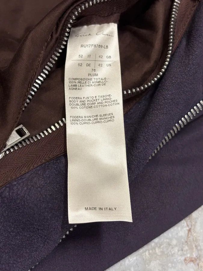 Rick Owens Rick Owens Purple Suede Leather Jacket Size US M / EU 48-50 / 2 - 9 Thumbnail