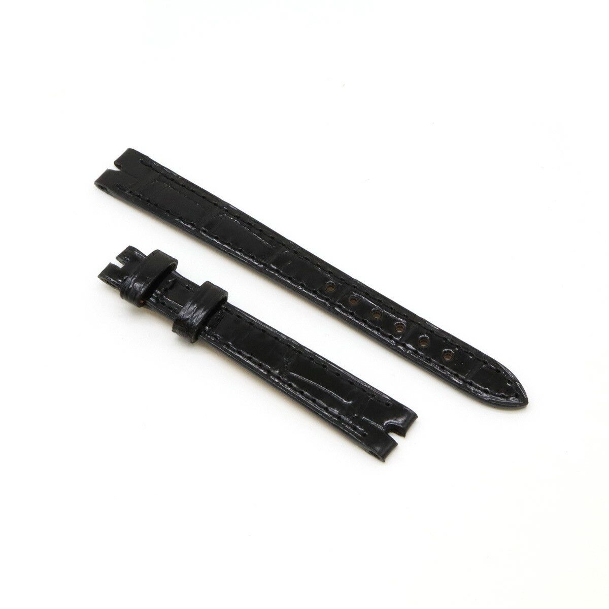 Van Cleef Arpels Van Cleef & Arpels Van Cleef & Arpels Crocodile Leather Watch Strap Leather Other in Black, Women's