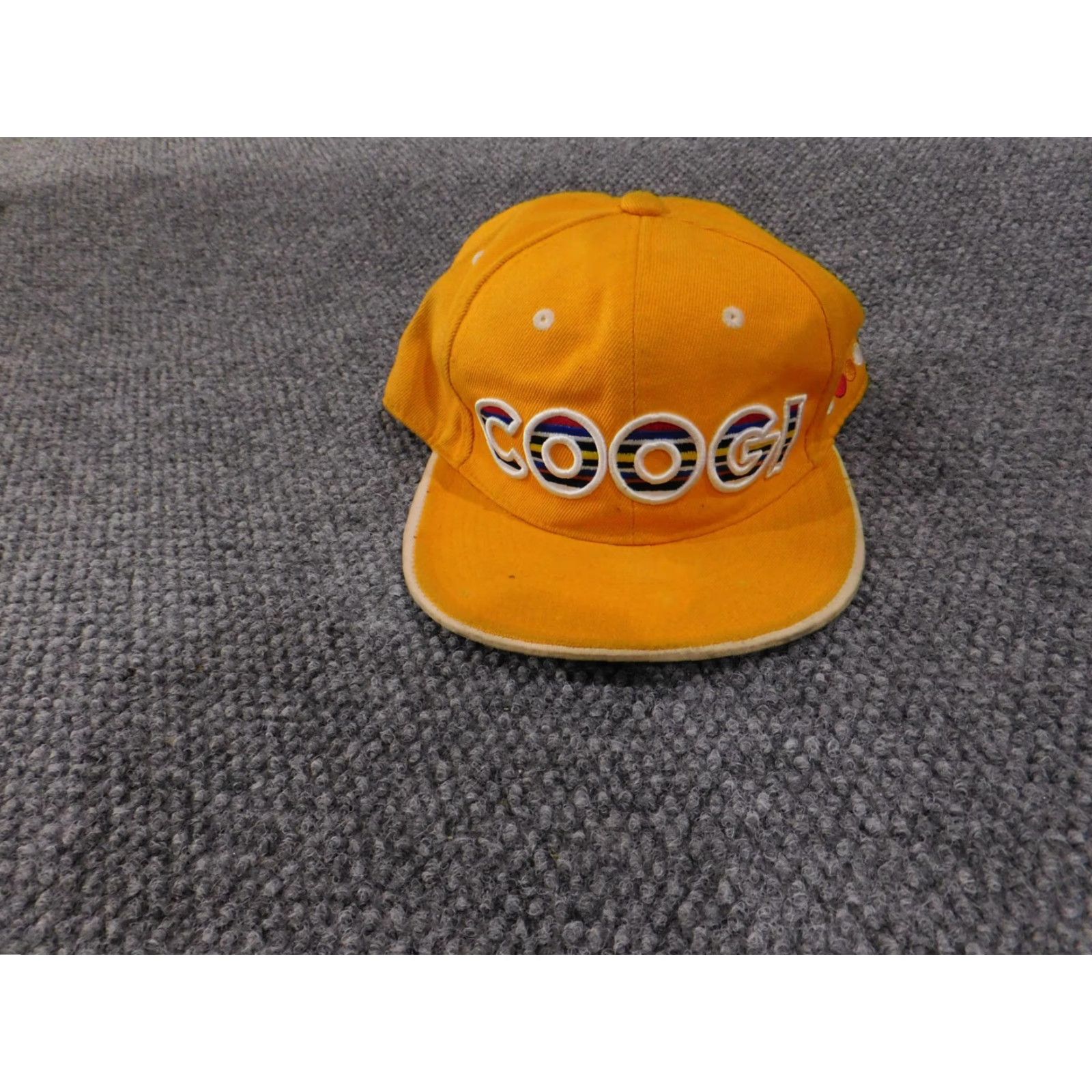 Coogi COOGI Cap Fitted Mens 7 3/8 Yellow Embroidered Big Logo Multicolor Baseball Size ONE SIZE - 3 Thumbnail