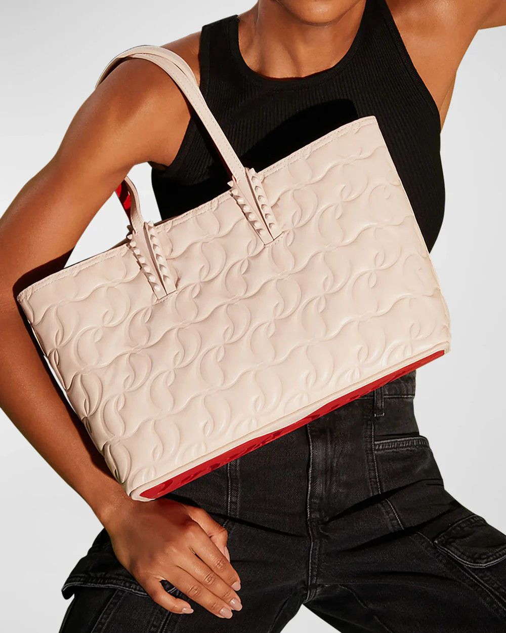 Christian Louboutin o1w1db10325 Bag in Beige Size ONE SIZE - 2 Thumbnail