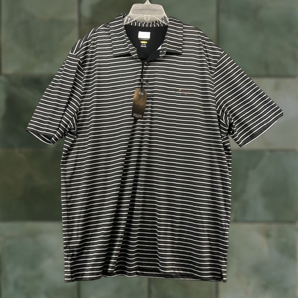 Vintage Greg Norman Play Dry Polo Shirt Mens XL Black Striped polo shirt XL Mens Black Striped Greg Norman Play Dry Polo Shirt Size US XL / EU 56 / 4 - 1 Thumbnail