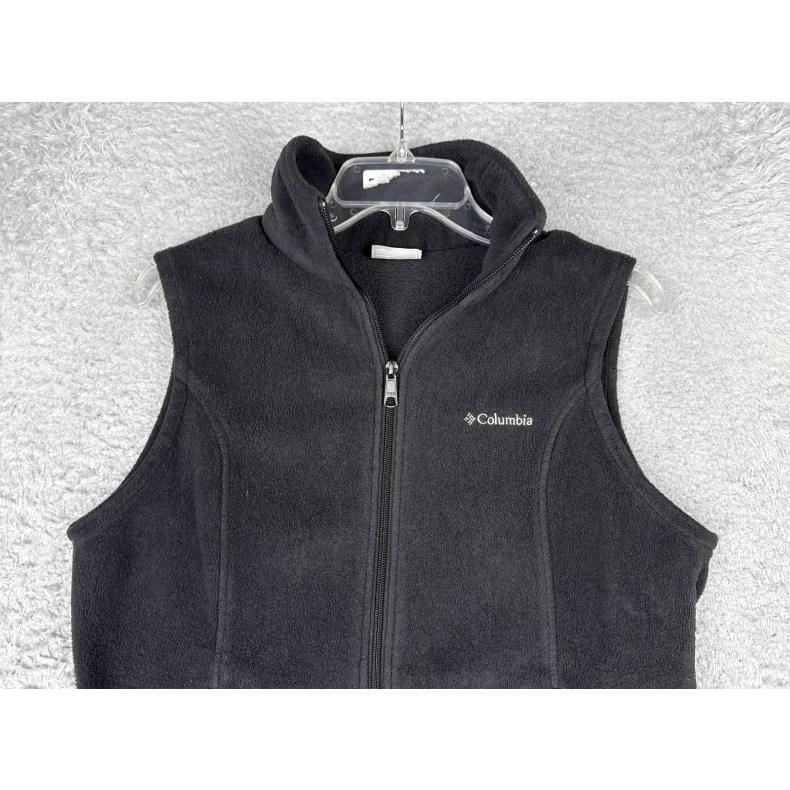 Vintage Columbia Fleece Vest Womens M Black Full Zip Pockets Outdoor Warm Hiking Size M / US 6-8 / IT 42-44 - 4 Thumbnail