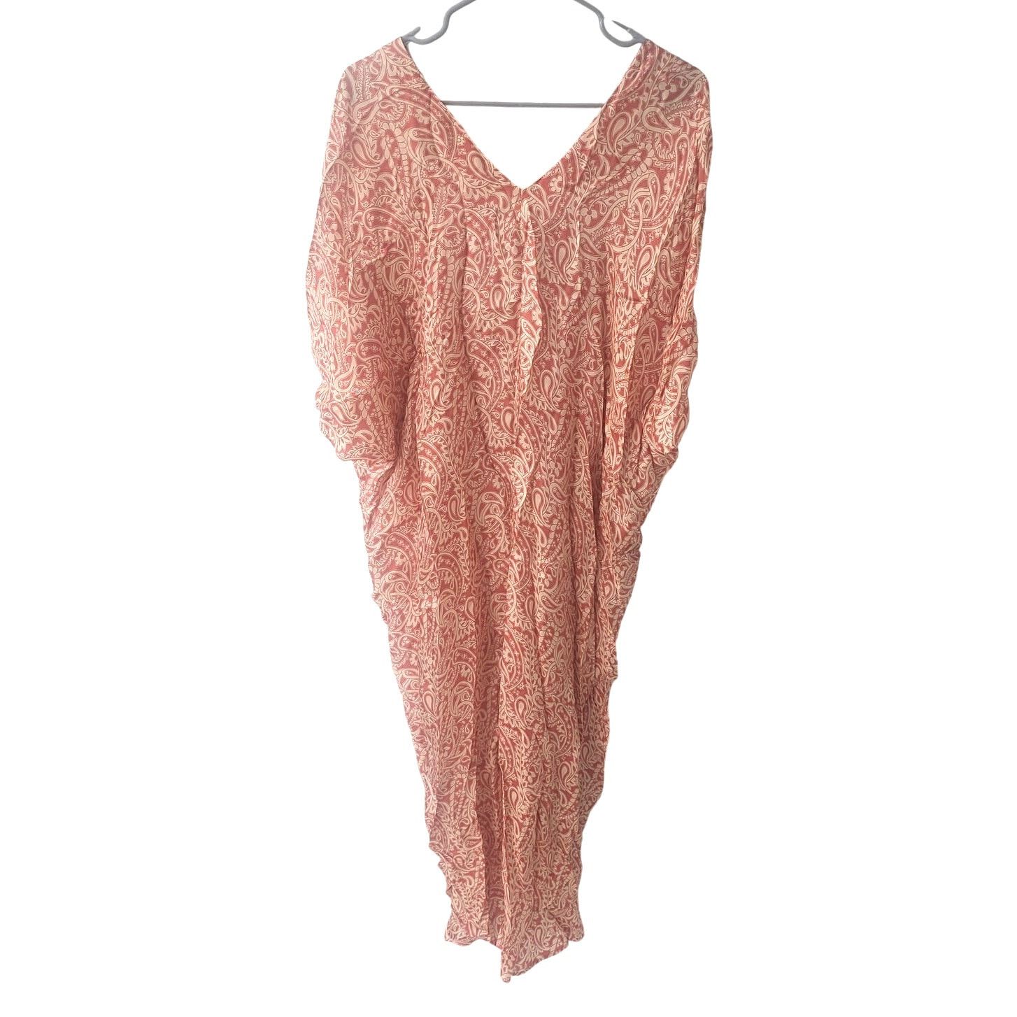 Zara Zara Terracotta Printed Tunic Dress - Size XL Size XL / US 12-14 / IT 48-50 - 2 Thumbnail