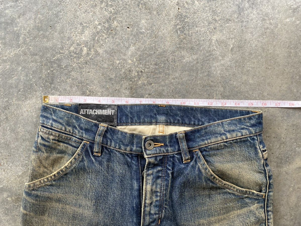Kazuyuki Kumagai Attachment Indigo Wash and Rusty faded denim Size US 31 - 18 Thumbnail