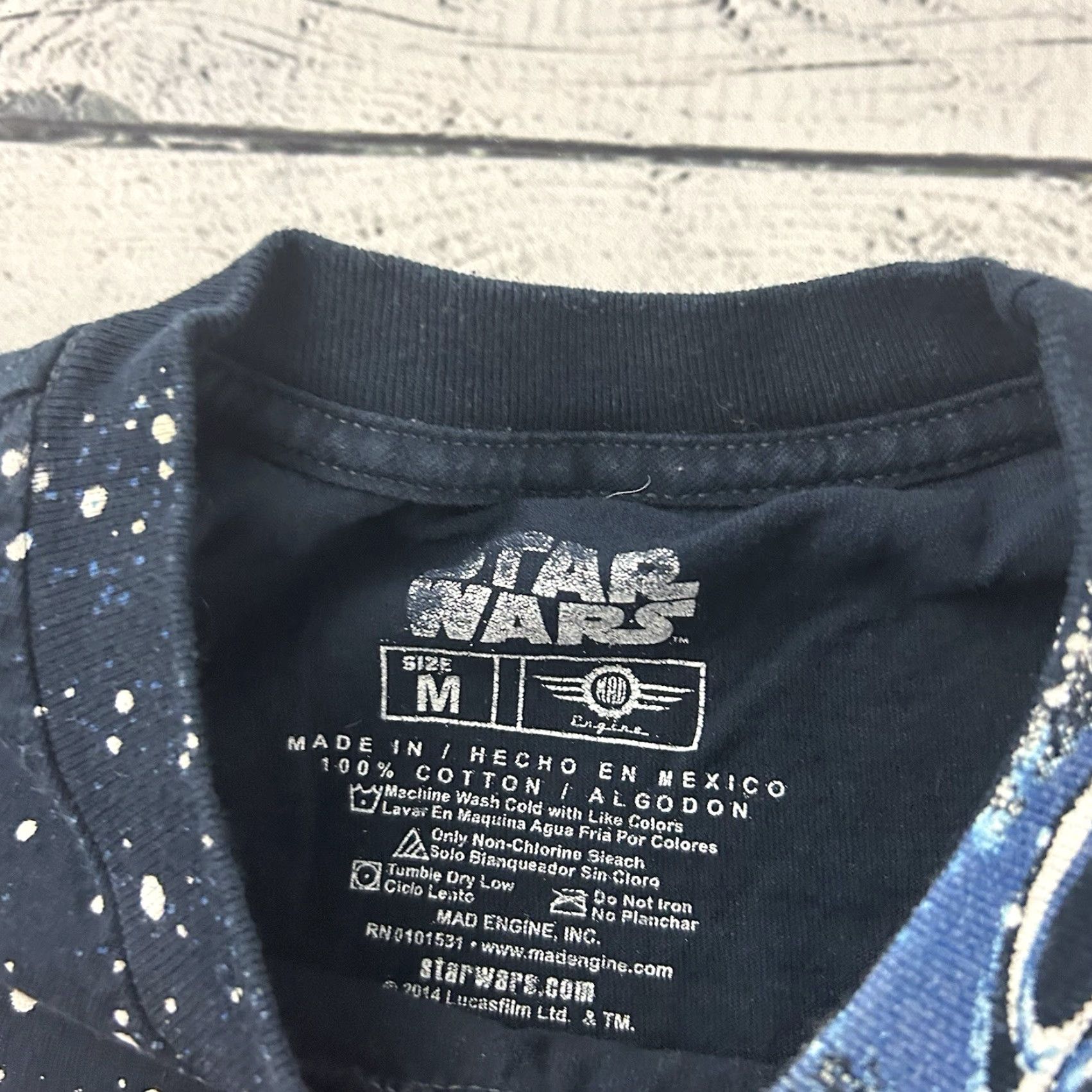 Star Wars Star Wars T-Shirt Mens Short Sleeve M Black Mad Engine AOP Shirt Size US M / EU 48-50 / 2 - 4 Thumbnail