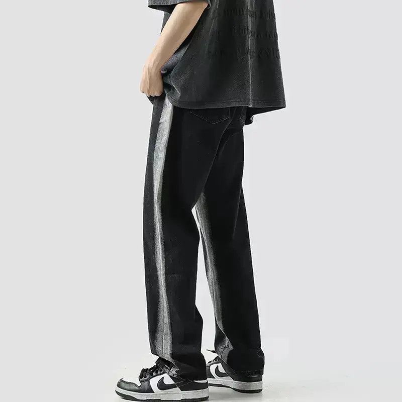 High street tie dye wide leg jeans