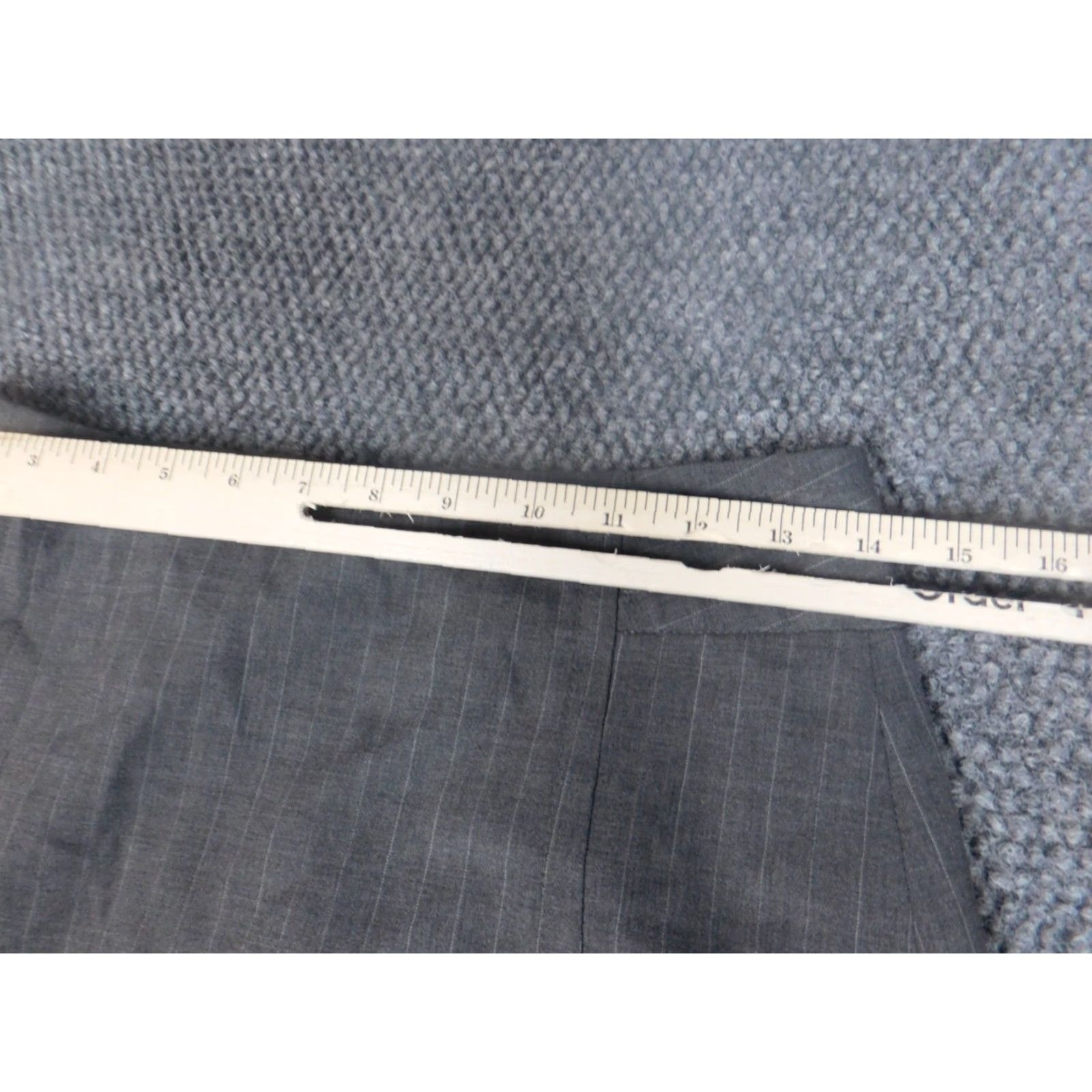 Banana Republic Banana Republic Skirt Womens Knee Length A-Line Gray Stretch Wool Zip Knit High Rise Regular Size 2 Size 26" / US 2 / IT 38 - 4 Thumbnail