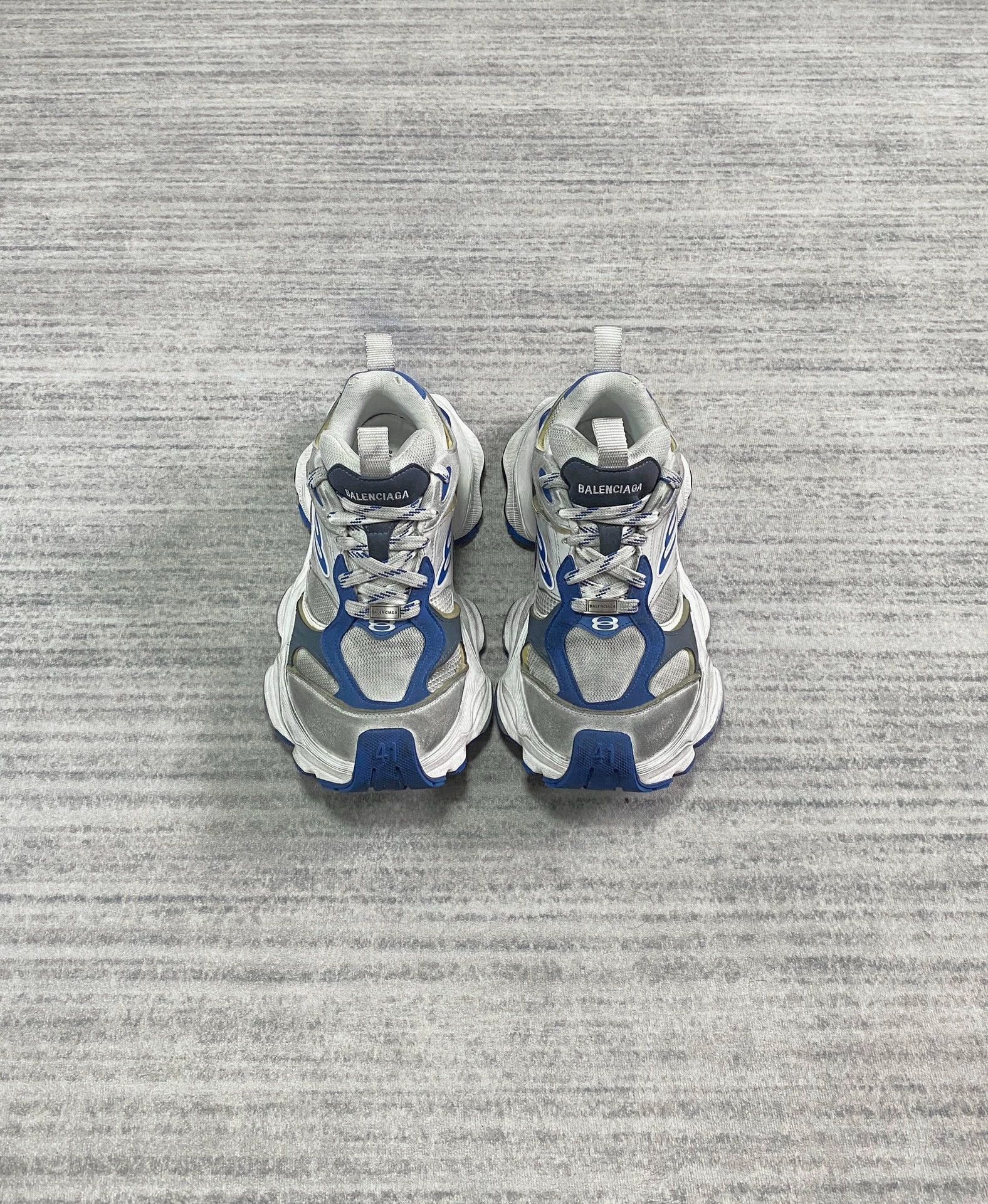 Balenciaga Balenciaga Cargo White Blue Oversized Dad Shoe 41 Size US 8 / EU 41 - 1 Thumbnail