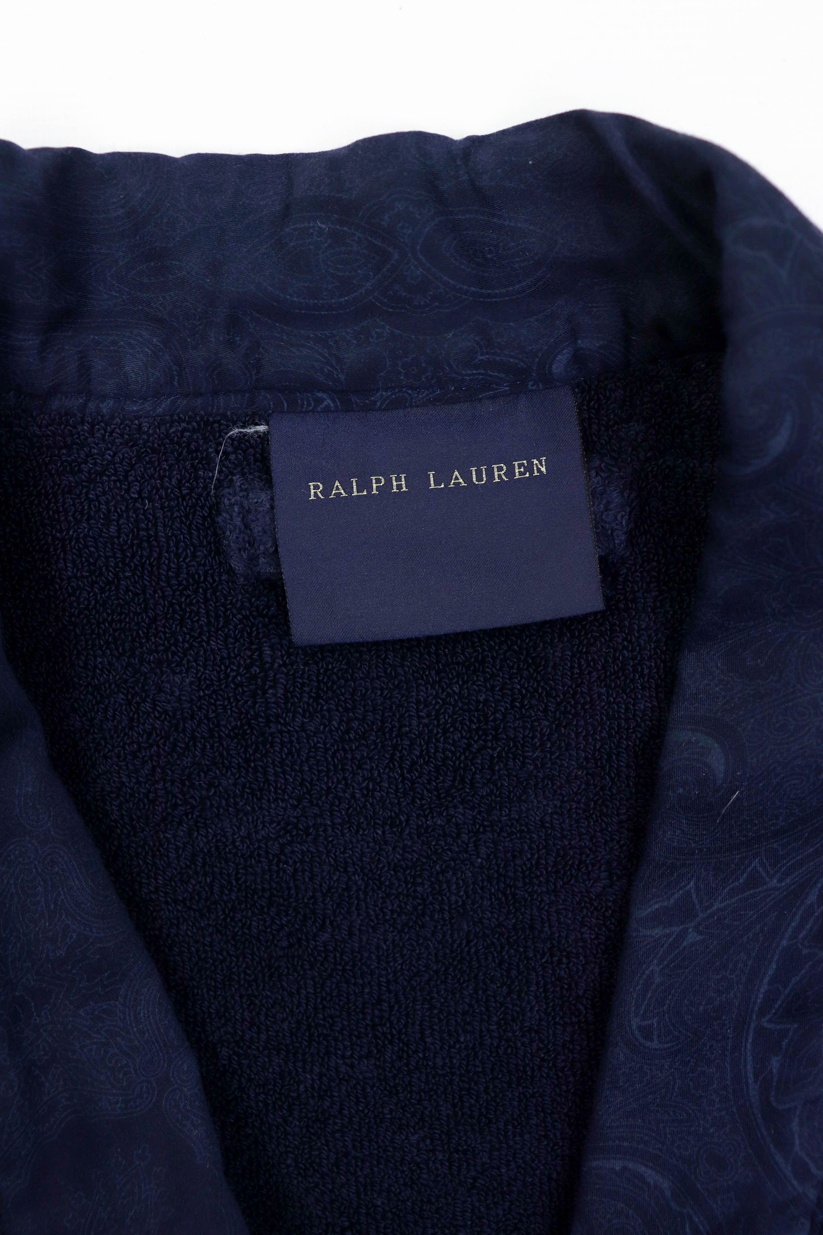 Polo Ralph Lauren Ralph Lauren Dark Blue Paisley Printed Graphics Bath Robe Size US M / EU 48-50 / 2 - 13 Thumbnail