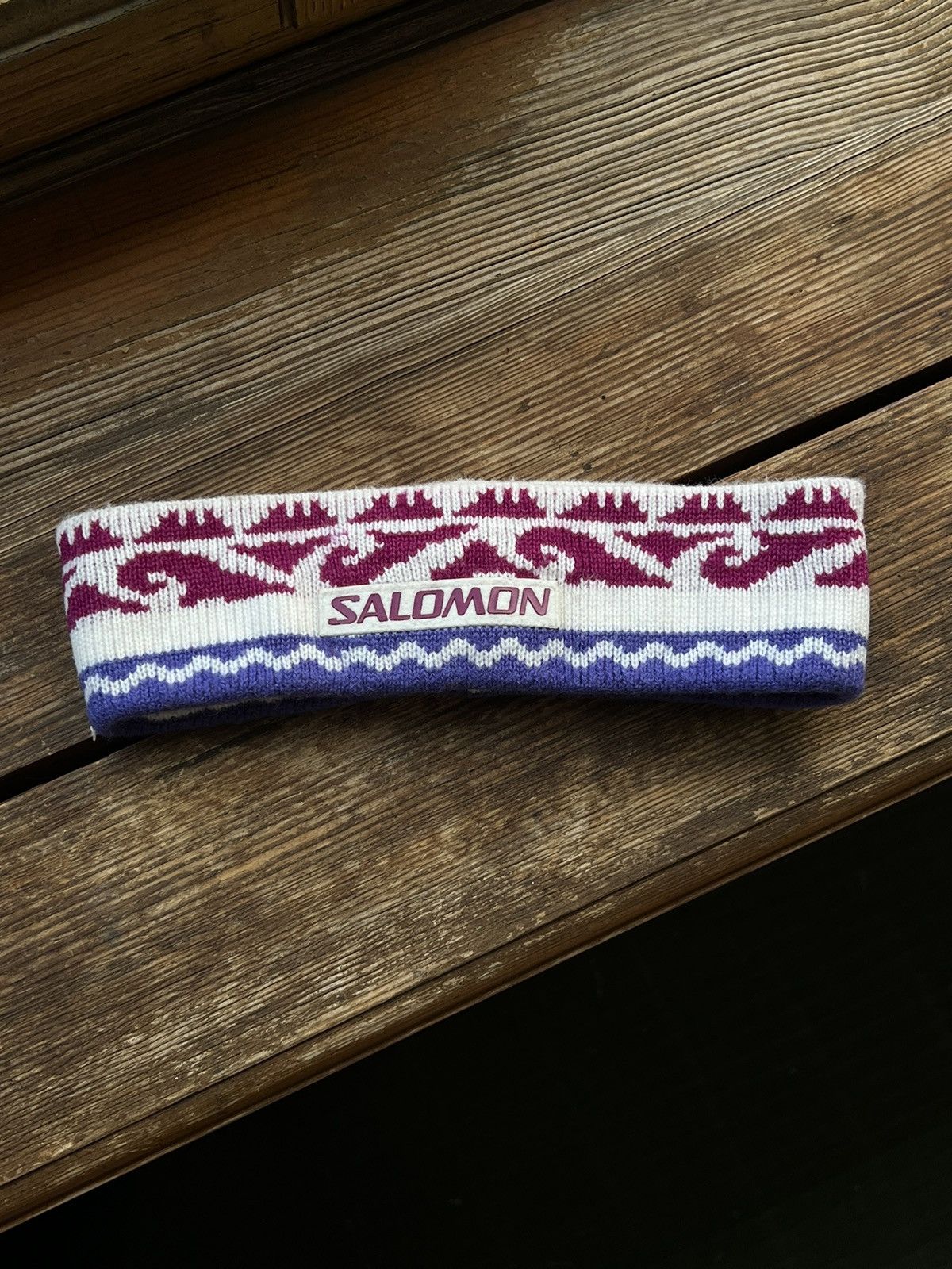 Salomon × Vintage Vintage Salomon Logo Headband Y2K Gorpcore Style Size ONE SIZE - 1 Thumbnail