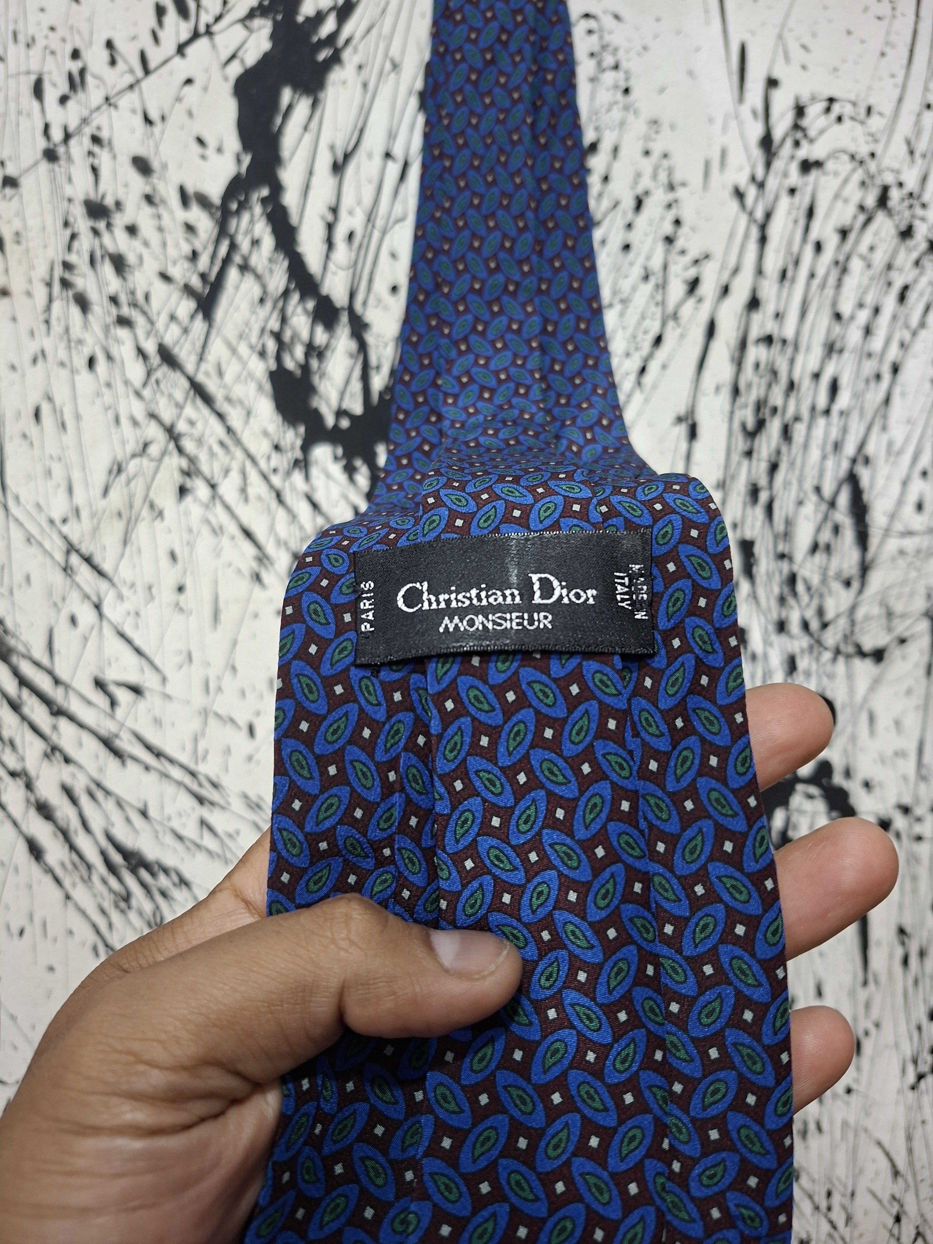 Christian Dior Monsieur CHRISTIAN DIOR MONSIEUR 100% SILK TIE Size ONE SIZE - 4 Thumbnail