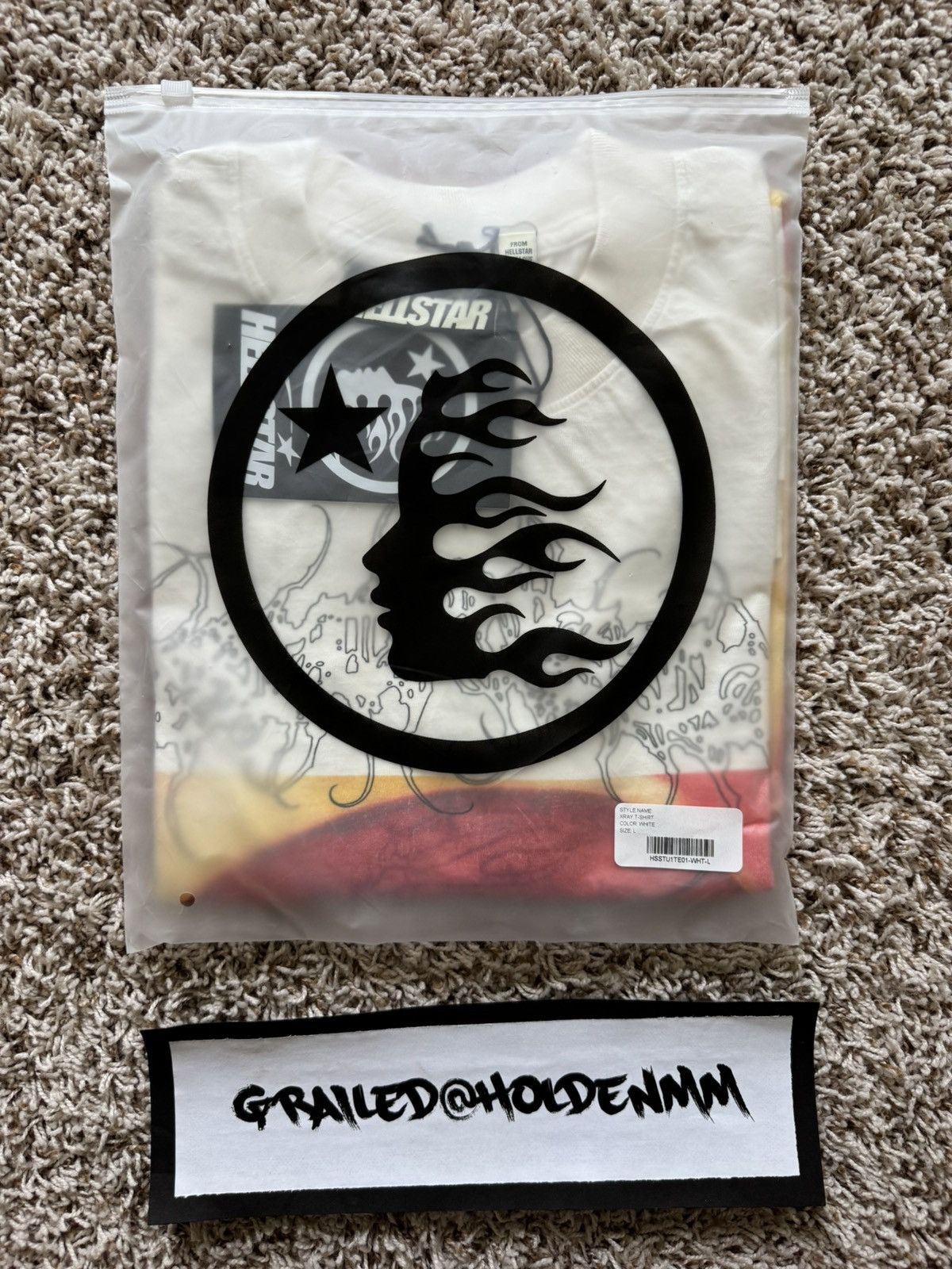 HELLSTAR Hellstar Blood Scan Tee Shirt White Size US L / EU 52-54 / 3 - 19 Thumbnail