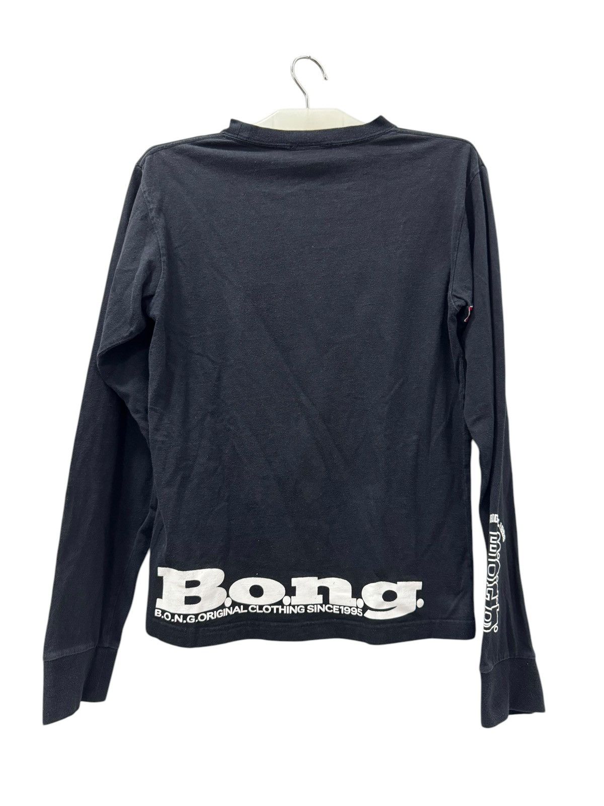 Japanese Brand × Vintage LONGSLEEVE B.O.N.G SINCE 1995 BLACK TEE Size US XS / EU 42 / 0 - 2 Thumbnail