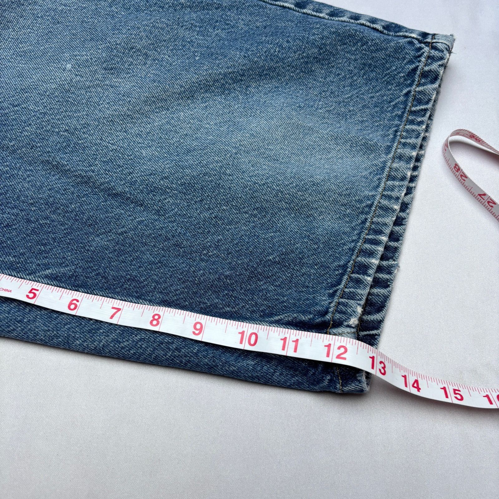 Anchor Blue × Vintage Vintage Anchor Blue 12.5" Baggy Denim Shorts Men's 28 Y2K Size US 28 / EU 44 - 6 Thumbnail
