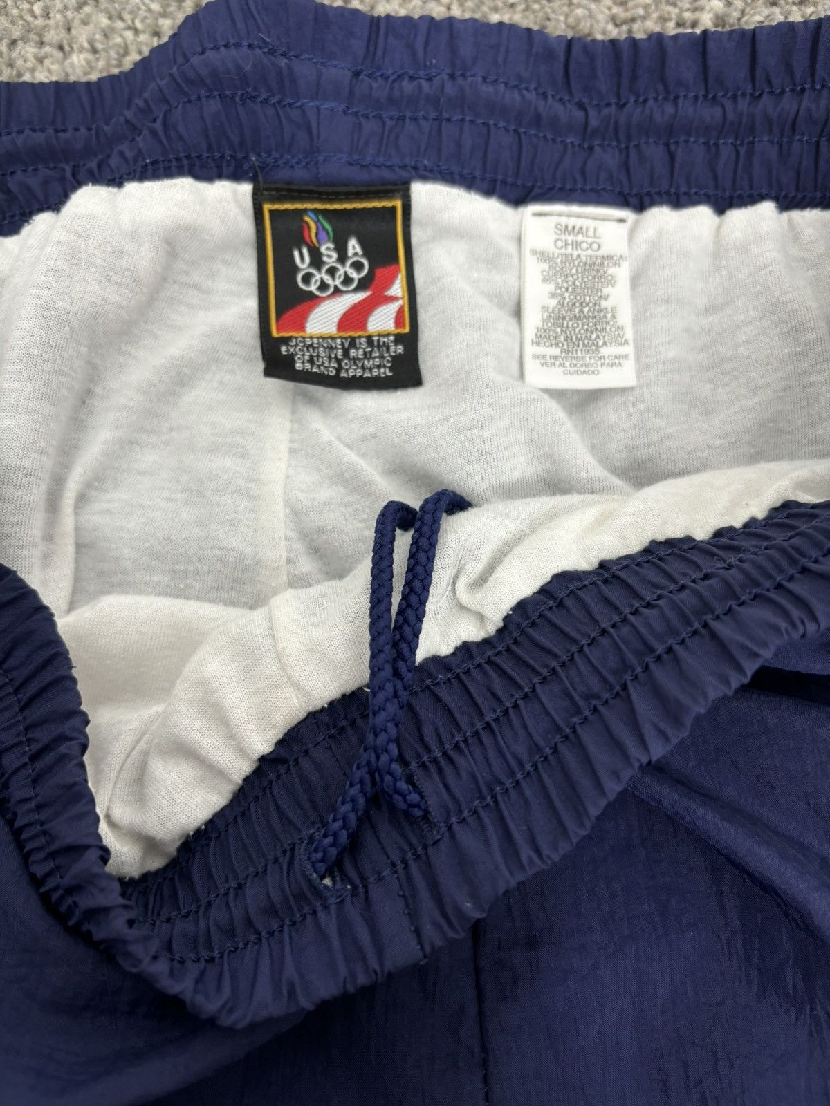 USA Olympics × Vintage Vintage 90s navy Usa Olympics track pants Size US 30 / EU 46 - 5 Thumbnail