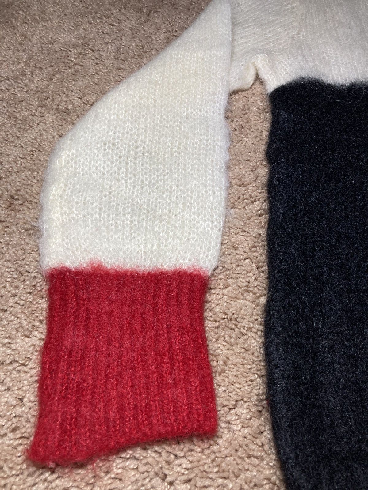 Japanese Brand × Vintage 90s Milkboy Seditionaries Wool Mohair Sweater Sample Red Sex Size US S / EU 44-46 / 1 - 2 Thumbnail