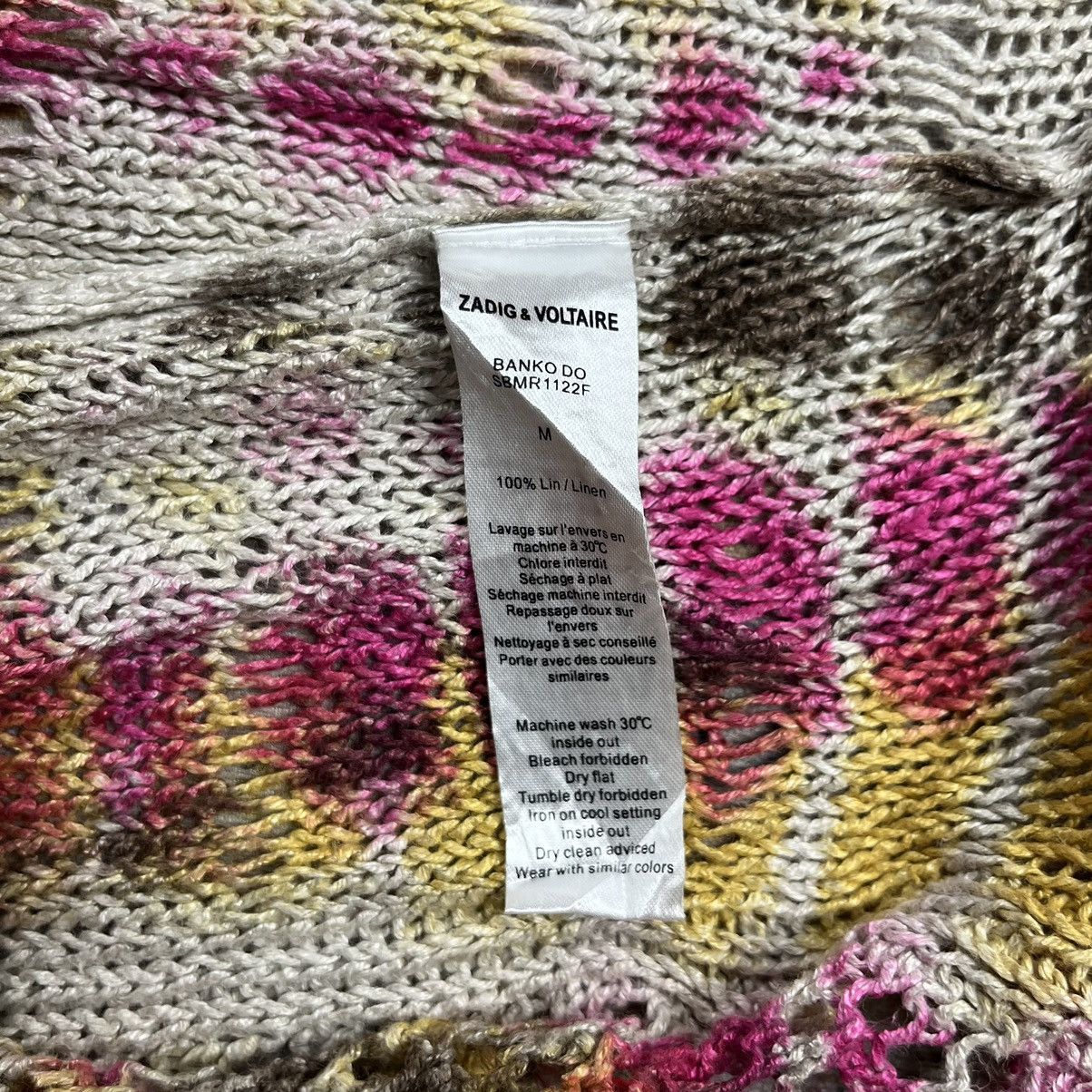 Zadig & Voltaire Y2k Zadig & Voltaire tye dye multicolor open knit Size M / US 6-8 / IT 42-44 - 10 Thumbnail