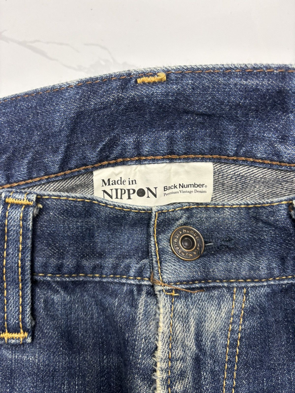 Hysteric Glamour Vintage Japan Blue Jeans Nippon Back Number Denim Size US 33 - 9 Thumbnail