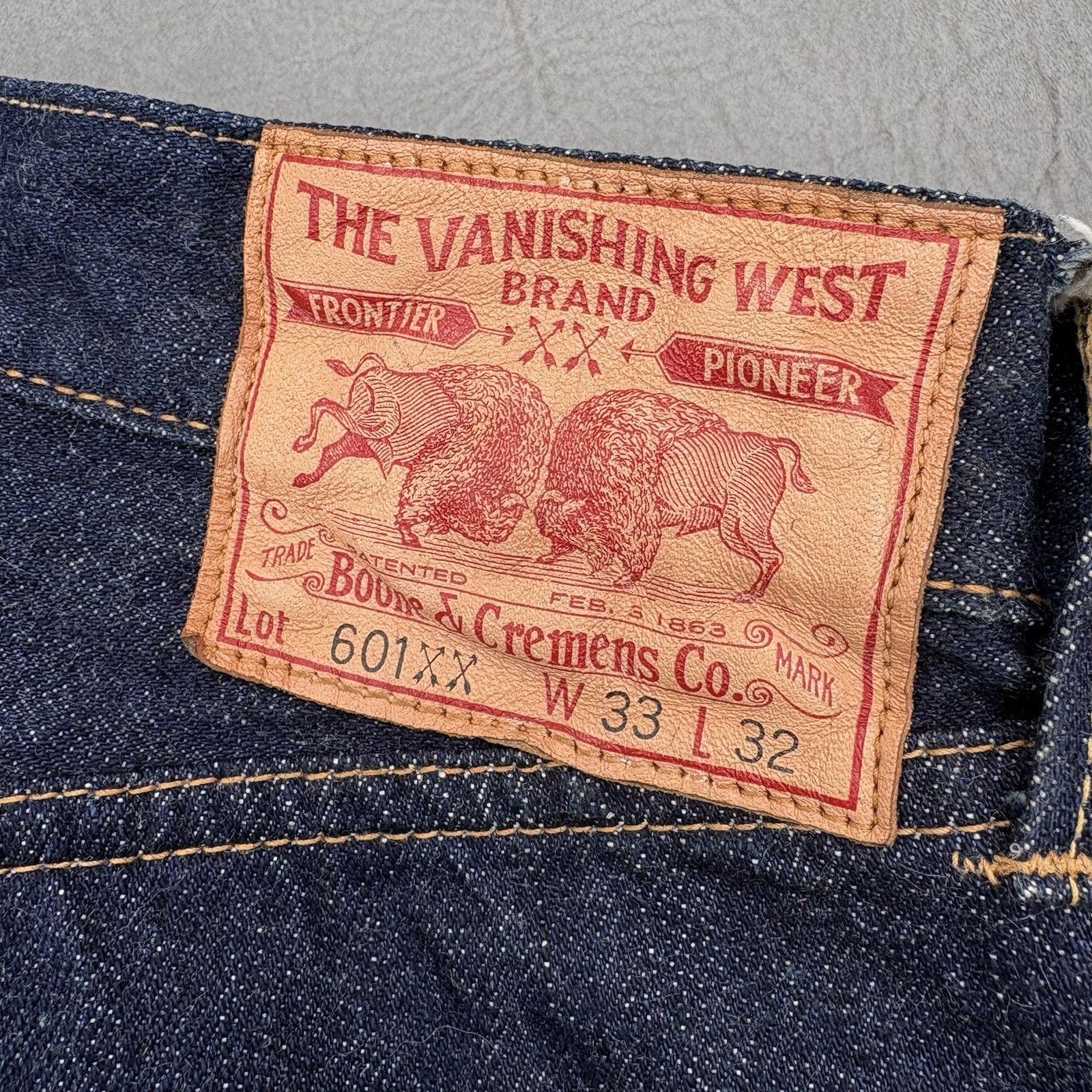 Freewheelers Freewheelers 601xx 1951 Vanishing West denim jeans 33x32 Size US 33 - 2 Thumbnail
