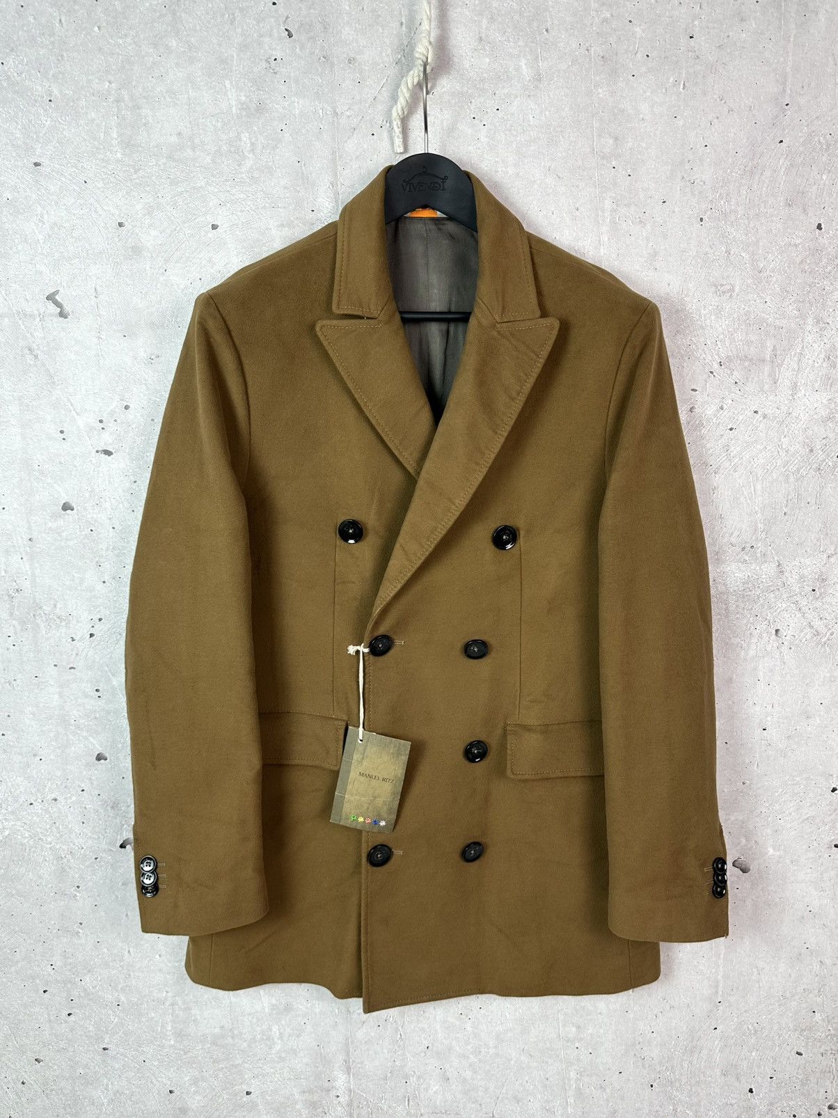 Other NWT Manuel Ritz Double Breasted Cotton Mustard Men’s Coat Size US M / EU 48-50 / 2 - 1 Thumbnail