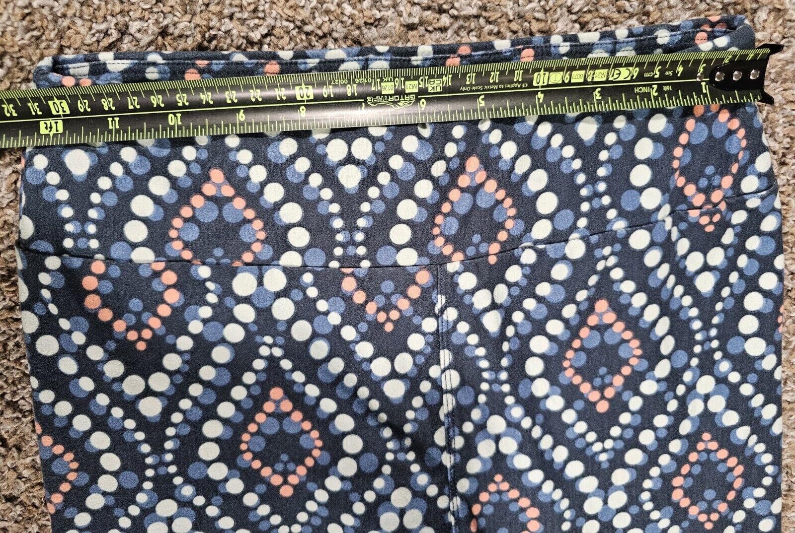 Designer lularoe polka dot strands one size legging Size 30" / US 8 / IT 44 - 2 Thumbnail