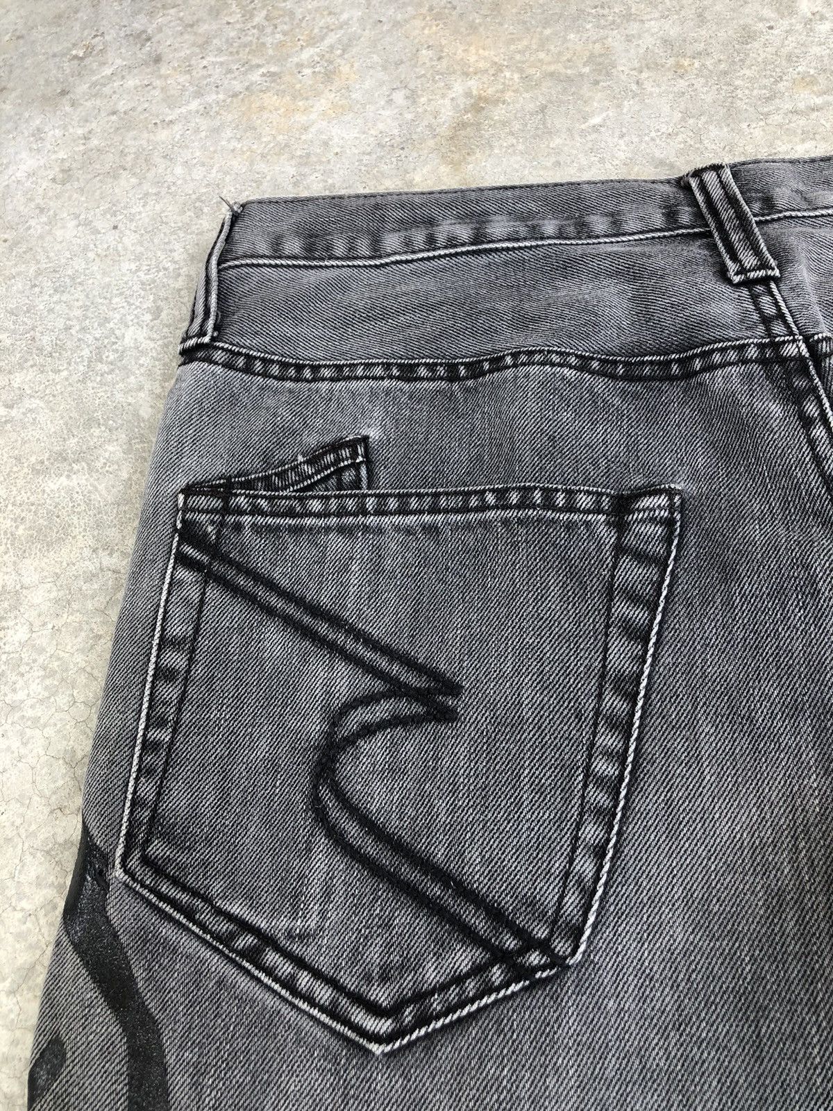 semanticdesign Japanese Semantic Design Flared Jeans Distressed Jeans Size US 31 - 13 Thumbnail