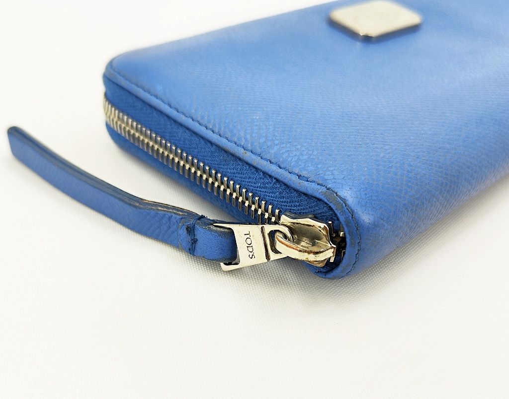 Tod's TOD'S zip around blue leather long wallet Size ONE SIZE - 4 Thumbnail