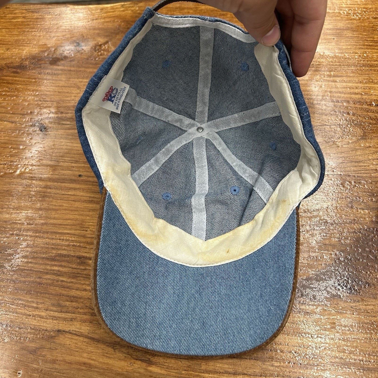 & Other Stories Vintage 80’s West Virginia Mountaineers WVU Denim Hat Size ONE SIZE - 4 Thumbnail