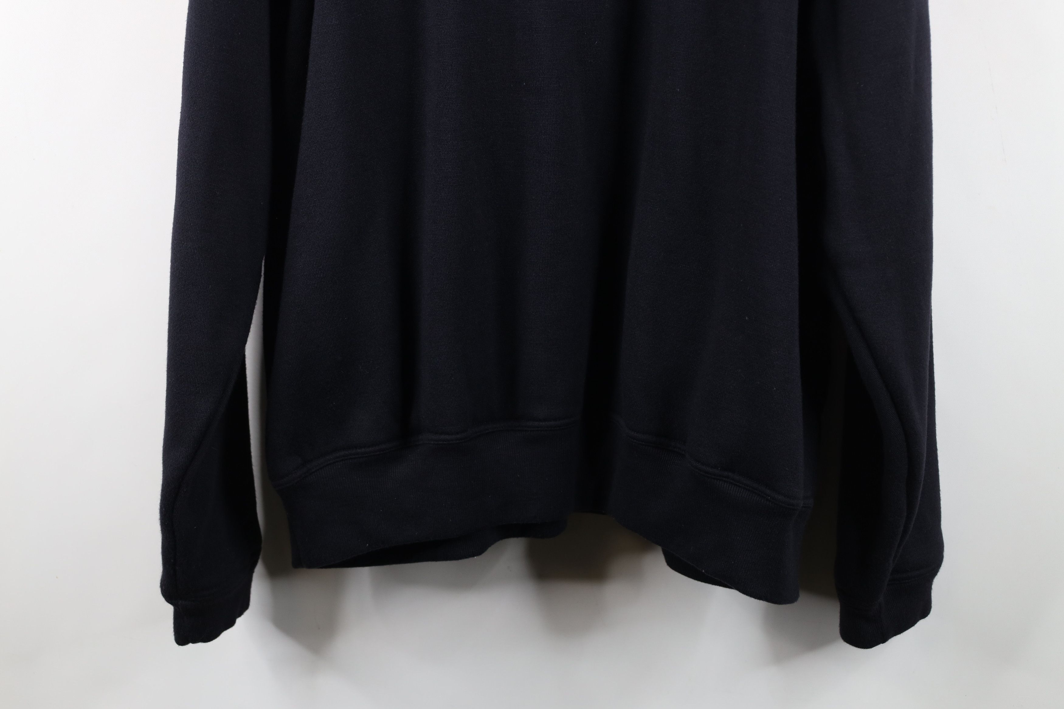 Vintage Vintage 90s Streetwear Thermal Lined Henley Sweatshirt Black Size US XL / EU 56 / 4 - 13 Thumbnail