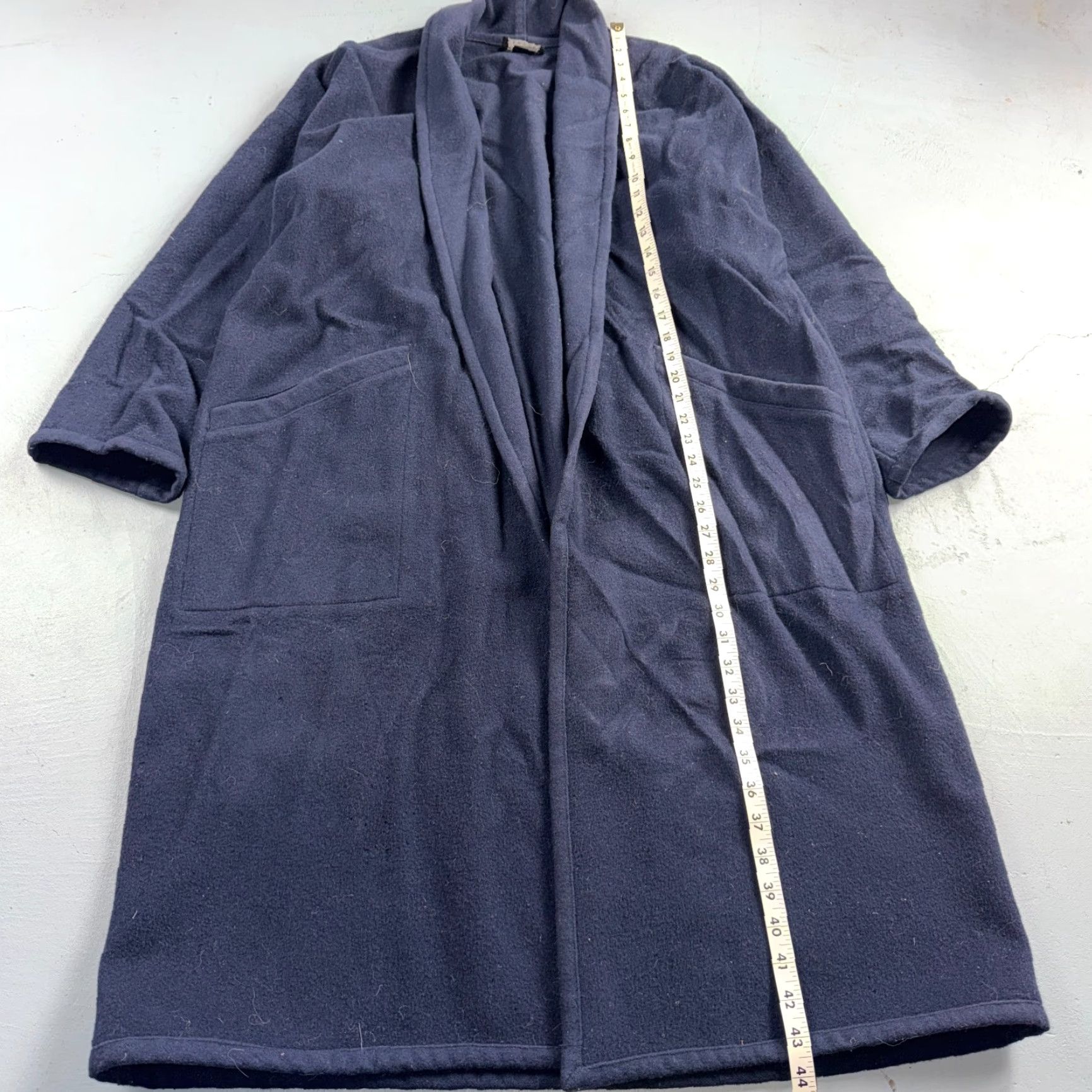 Eileen Fisher Eileen Fisher Wool Kimono Jacket Women’s Oversized Open Front Mid-Length Blue Size S Size S / US 4 / IT 40 - 5 Thumbnail