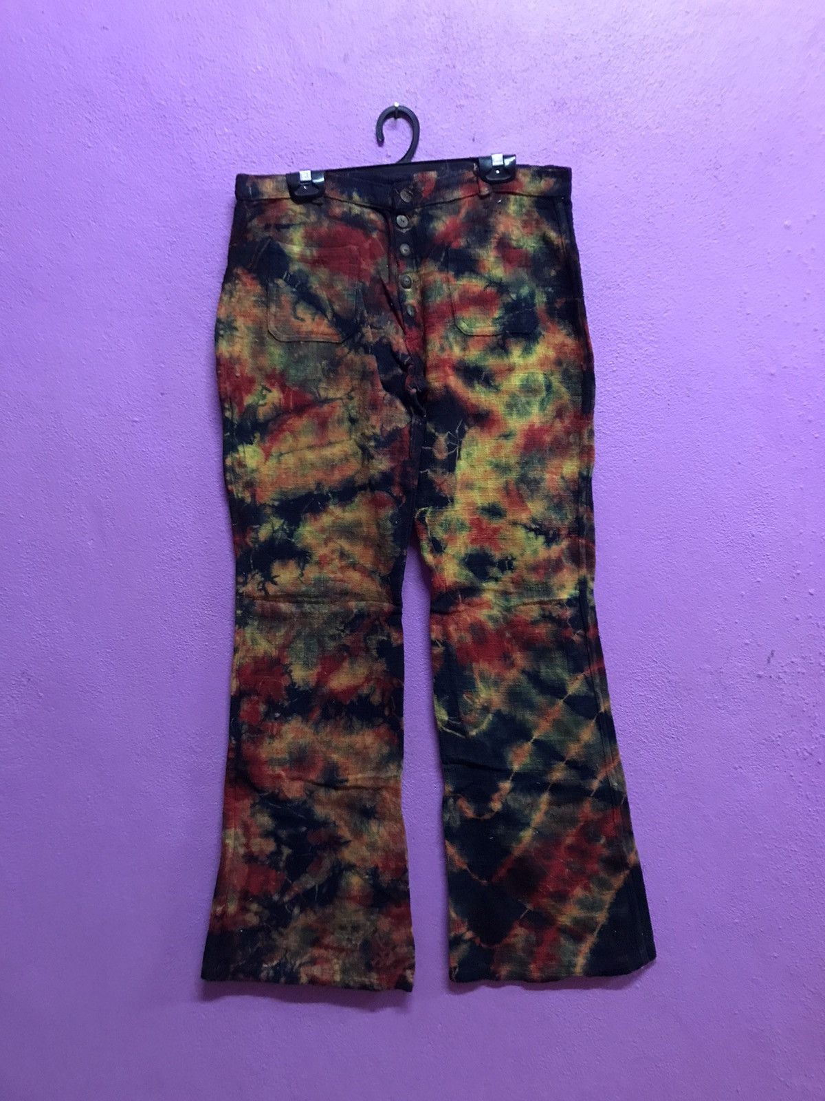image of Designer Tie Dye Pants, Men's (Size 32)