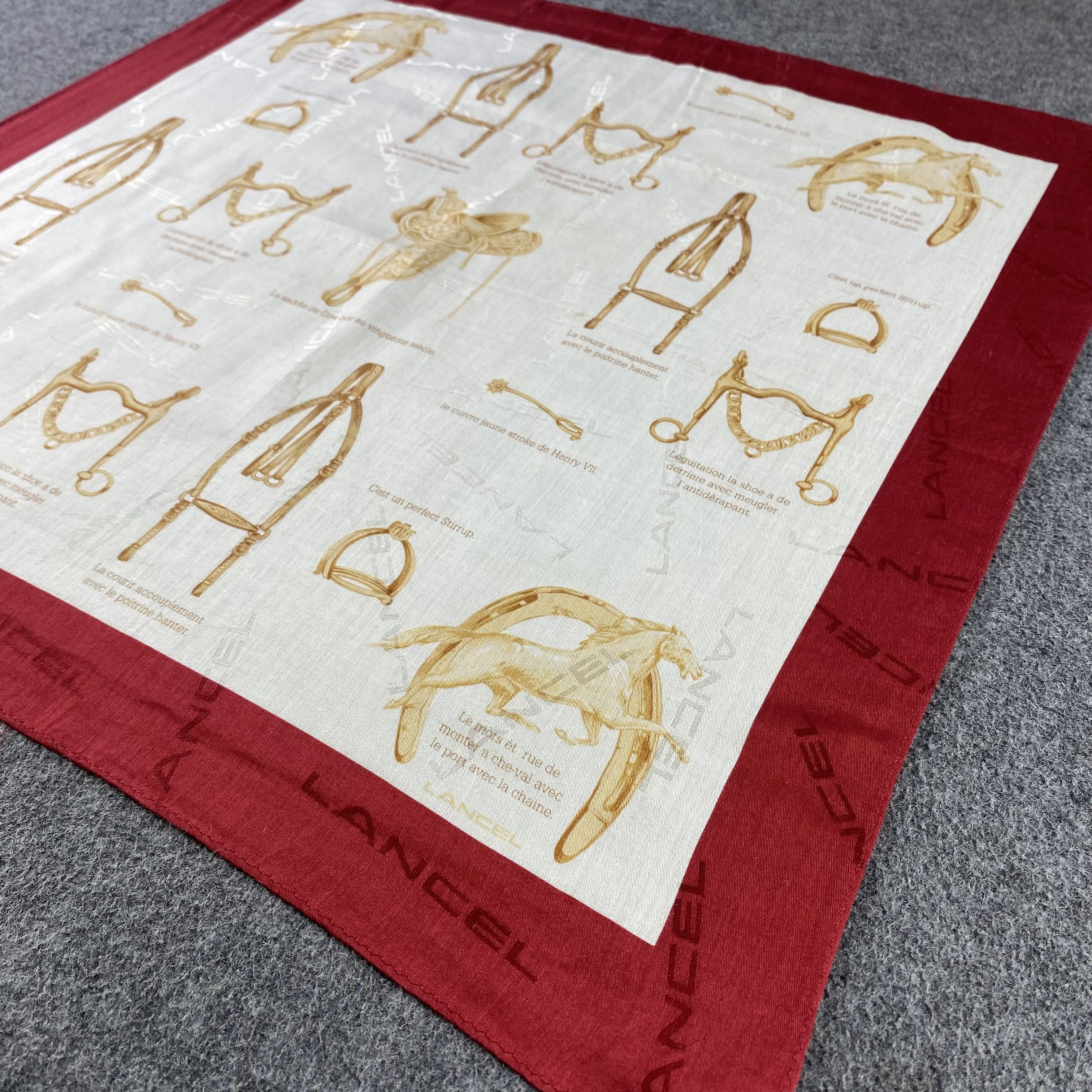 Lancel × Vintage Lancel Handkerchief/Neckerchief/Bandana HC538 Size ONE SIZE - 2 Thumbnail
