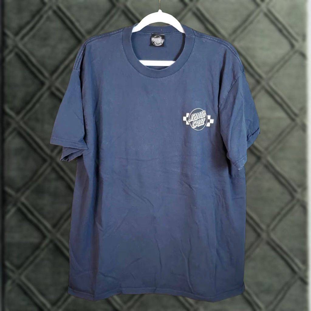 Vintage VINTAGE Santa Cruz Skate Tee Y2K Grunge Mens XL Blue T-Shirt Size US XL / EU 56 / 4 - 1 Thumbnail