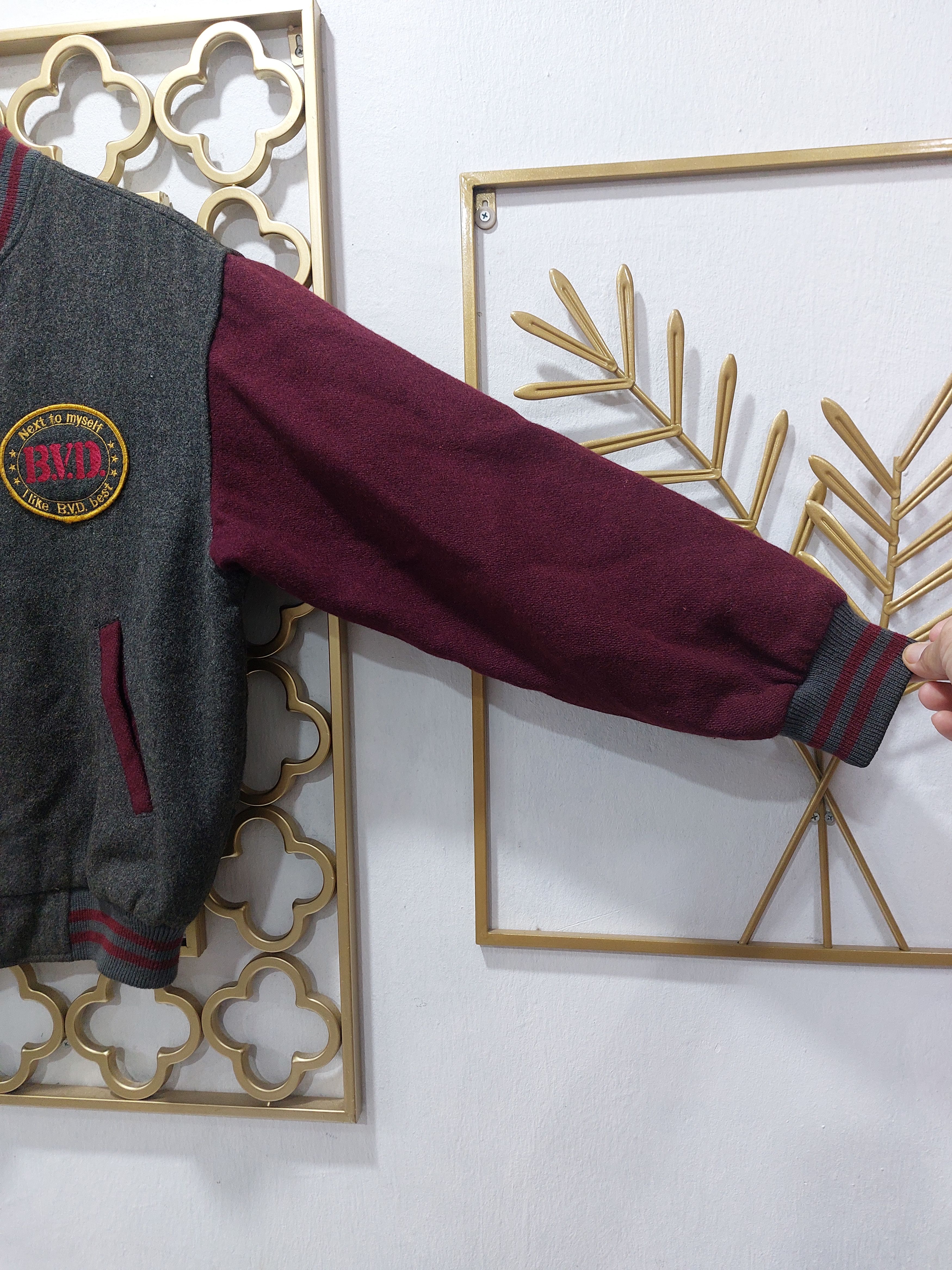 Japanese Brand Vintage BVD Varsity Wool Jacket Size US M / EU 48-50 / 2 - 3 Thumbnail