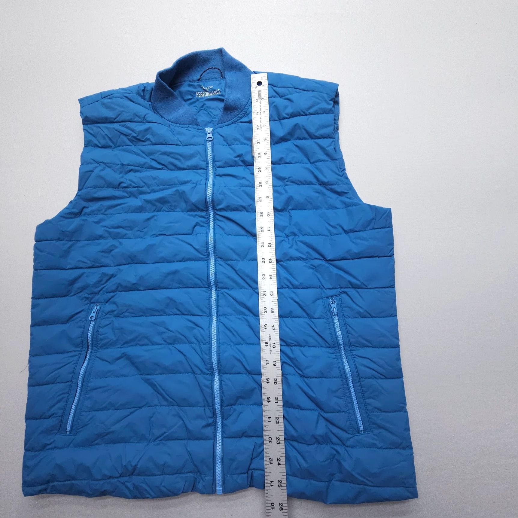 J.Crew J. Crew Performance Puffer Vest Mens Large Blue Quilted Insulated Hiking Golf - Shirt? Size US L / EU 52-54 / 3 - 7 Thumbnail