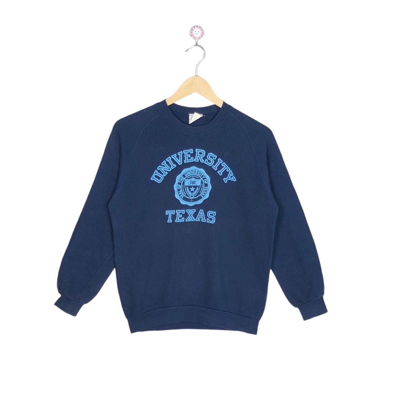 Vintage Vintage 90s University Texas Sweatshirt Size US M / EU 48-50 / 2 - 1 Thumbnail