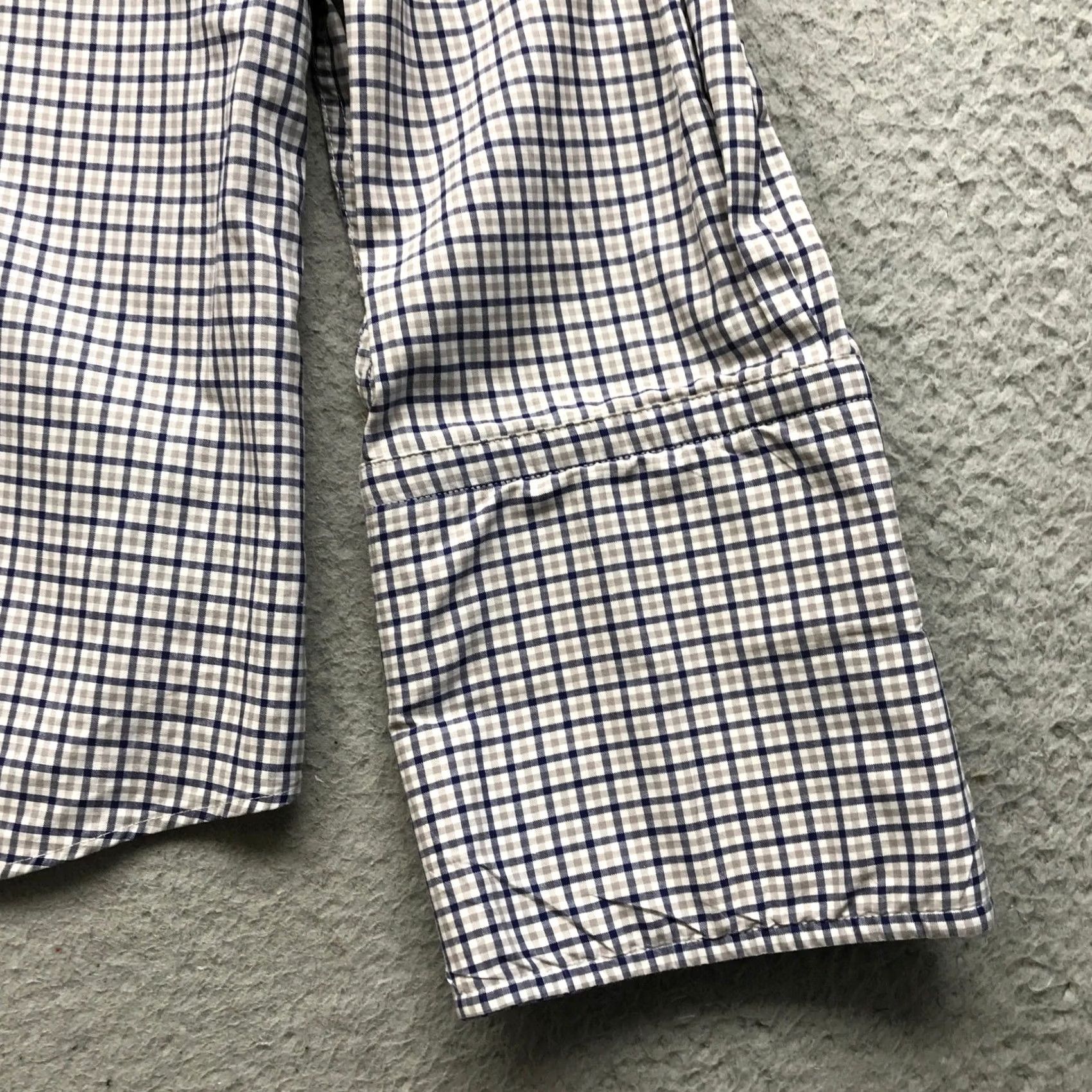 Vintage Hawes & Curtis Shirt Mens M Gray Button-Up Slim Fit Gingham Check Long Sleeve Casual Vintage: No, Regular; Collared, Button-Down, Cotton Size US M / EU 48-50 / 2 - 7 Thumbnail